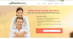 Desktop Screenshot of maturedrivercourse.com