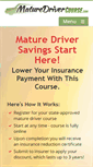 Mobile Screenshot of maturedrivercourse.com